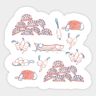 Lobster Fishing Sticker